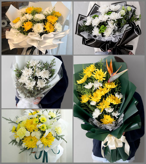 贵州贵阳花溪区马铃布依族苗族乡白事花束代送